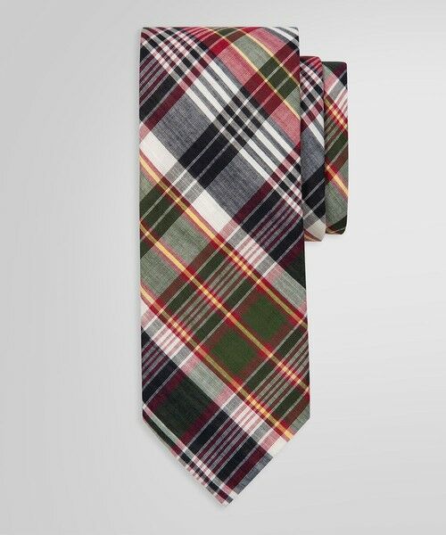 Brooks Brothers/ブルックス ブラザーズ コットン マドラスチェックタイ ネイビー ONE SIZE Brooks Brothers/ブルックス ブラザーズ コットン マドラスチェックタイ ネイビー ONE SIZE