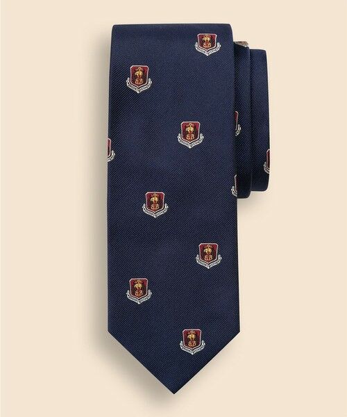 Brooks Brothers/ブルックス ブラザーズ シルク GFクレスト レップタイ ネイビー ONE SIZE Brooks Brothers/ブルックス ブラザーズ シルク GFクレスト レップタイ ネイビー ONE SIZE