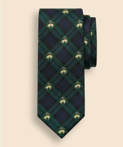 Brooks Brothers / ブルックス ブラザーズ ネクタイ | シルク GFロゴ ブラックウォッチ ジャカードタイ