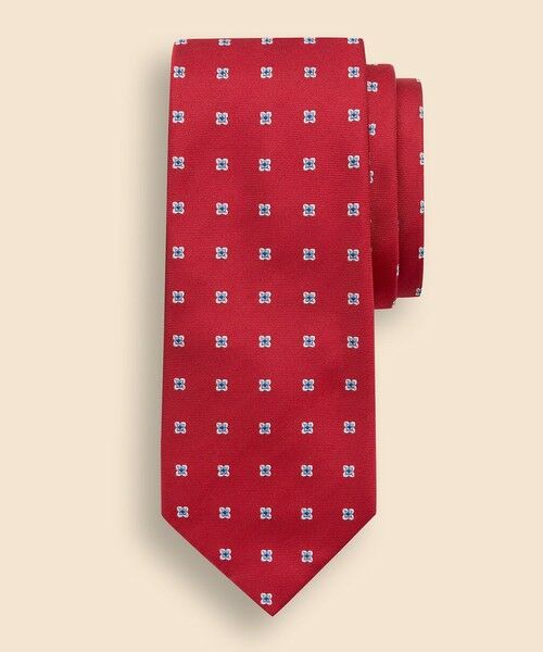 Brooks Brothers/ブルックス ブラザーズ シルク スモールフラワー ジャカードタイ レッド ONE SIZE Brooks Brothers/ブルックス ブラザーズ シルク スモールフラワー ジャカードタイ レッド ONE SIZE