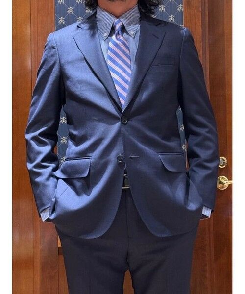 Brooks Brothers / ブルックス ブラザーズ セットアップ | ウール ティック シングル2釦アンコンスーツ Slim | 詳細11