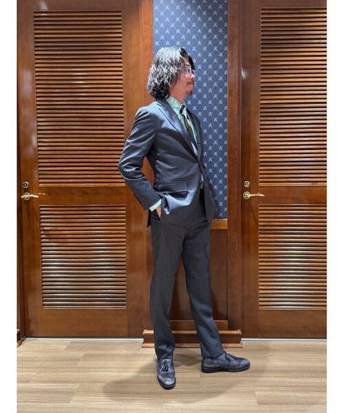 Brooks Brothers / ブルックス ブラザーズ セットアップ | ミラクルクリンプウール シャドーストライプ 段返り３釦スーツ TOKYO model | 詳細10