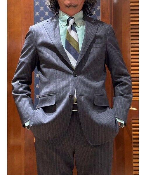 Brooks Brothers / ブルックス ブラザーズ セットアップ | ミラクルクリンプウール シャドーストライプ 段返り３釦スーツ TOKYO model | 詳細13
