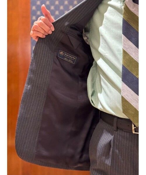 Brooks Brothers / ブルックス ブラザーズ セットアップ | ミラクルクリンプウール シャドーストライプ 段返り３釦スーツ TOKYO model | 詳細14