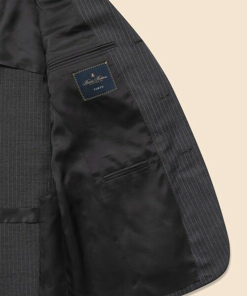 Brooks Brothers / ブルックス ブラザーズ セットアップ | ミラクルクリンプウール シャドーストライプ 段返り３釦スーツ TOKYO model | 詳細6