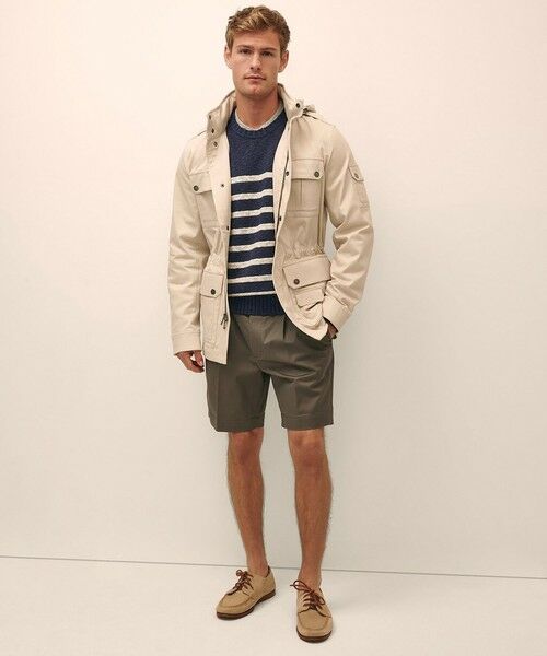 Brooks Brothers / ブルックス ブラザーズ ニット・セーター | コットン/リネン マリナーストライプ クルーネックセーター | 詳細3