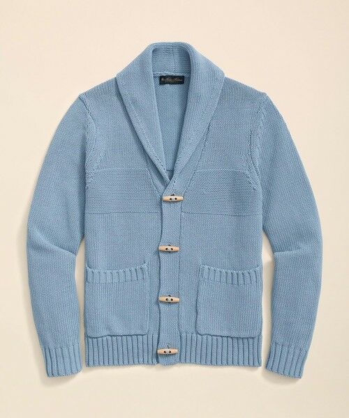 Brooks Brothers / ブルックス ブラザーズ カーディガン・ボレロ | コットン ショールカラー トグルカーディガン | 詳細4