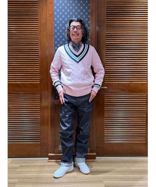 Brooks Brothers / ブルックス ブラザーズ ニット・セーター | コットン ケーブル Vネックテニスセーター | 詳細5