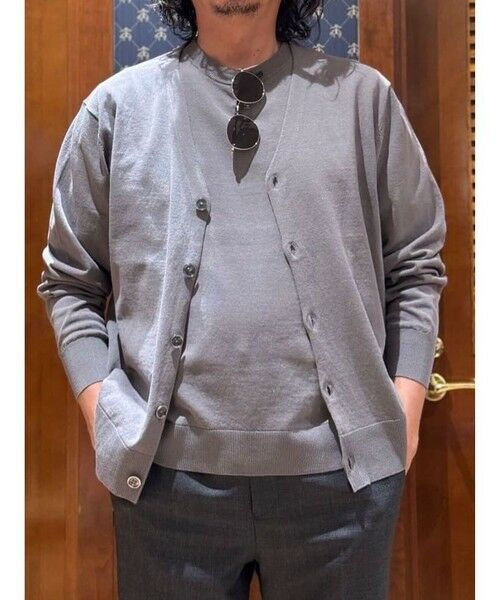 Brooks Brothers / ブルックス ブラザーズ カーディガン・ボレロ | ◆オンラインストア限定◆ギマコットン Vネックカーディガン | 詳細8