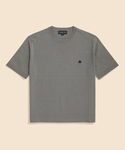 Brooks Brothers/ブルックス ブラザーズ ◆オンラインストア限定◆ギマコットン GFロゴ ショートスリーブセーター グレー M Brooks Brothers/ブルックス ブラザーズ ◆オンラインストア限定◆ギマコットン GFロゴ ショートスリーブセーター グレー M