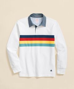 Brooks Brothers / ブルックス ブラザーズ ポロシャツ | コットンジャージー レーシングストライプ ラグビーシャツ