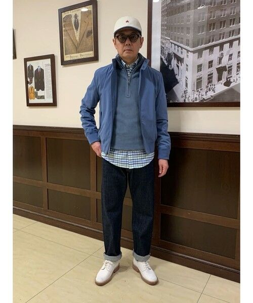 Brooks Brothers / ブルックス ブラザーズ スウェット | コットン フレンチリブ GFロゴ ハーフジップ モックネックプルオーバー | 詳細6