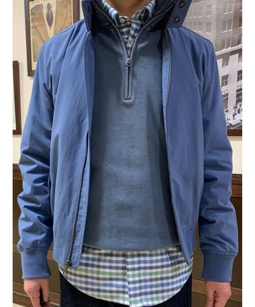 Brooks Brothers / ブルックス ブラザーズ スウェット | コットン フレンチリブ GFロゴ ハーフジップ モックネックプルオーバー | 詳細7