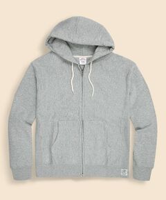 Brooks Brothers / ブルックス ブラザーズ スウェット | コットンフレンチテリー GFロゴラベル ダブルジップフーディー