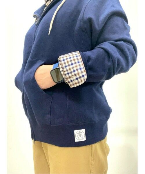 Brooks Brothers / ブルックス ブラザーズ スウェット | コットンフレンチテリー GFロゴラベル ダブルジップフーディー | 詳細7