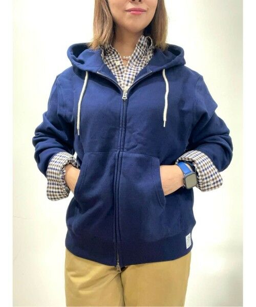 Brooks Brothers / ブルックス ブラザーズ スウェット | コットンフレンチテリー GFロゴラベル ダブルジップフーディー | 詳細8