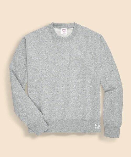 Brooks Brothers/ブルックス ブラザーズ コットンフレンチテリー GFロゴラベル スウェットシャツ グレー XL Brooks Brothers/ブルックス ブラザーズ コットンフレンチテリー GFロゴラベル スウェットシャツ グレー XL