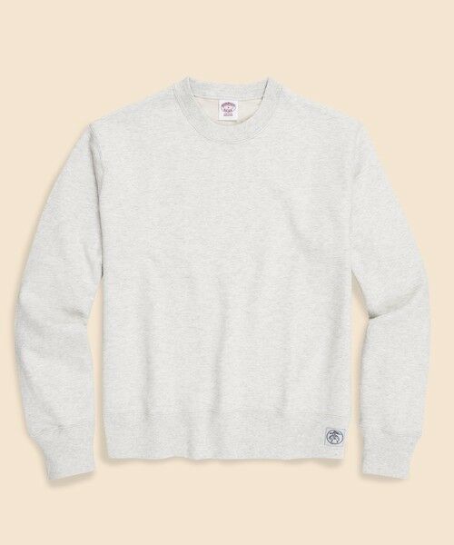 Brooks Brothers/ブルックス ブラザーズ コットンフレンチテリー GFロゴラベル スウェットシャツ オートミール XL Brooks Brothers/ブルックス ブラザーズ コットンフレンチテリー GFロゴラベル スウェットシャツ オートミール XL