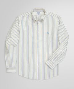 Brooks Brothers / ブルックス ブラザーズ シャツ・ブラウス | ノンアイロン ストレッチオックスフォード GFロゴ ストライプ  カジュアルシャツ Regular Fit