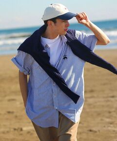 Brooks Brothers / ブルックス ブラザーズ シャツ・ブラウス | ◆オンラインストア限定◆コットン ビッグGFロゴ シアサッカー ショートスリーブ カジュアルシャツ Traditional Fit