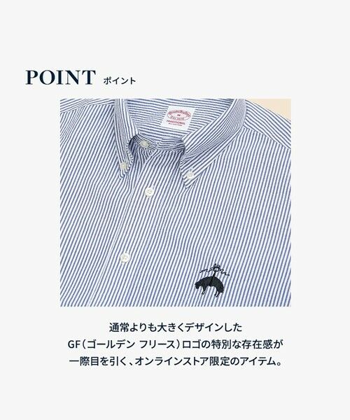 Brooks Brothers / ブルックス ブラザーズ シャツ・ブラウス | ◆オンラインストア限定◆コットン ビッグGFロゴ シアサッカー ショートスリーブ カジュアルシャツ Traditional Fit | 詳細7