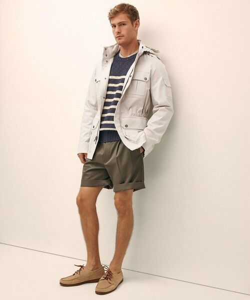 Brooks Brothers / ブルックス ブラザーズ ブルゾン | ストレッチコットン フーデッド フィッシングジャケット | 詳細5