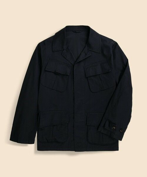 Brooks Brothers/ブルックス ブラザーズ コットン/ポリエステル ファティーグ シャツジャケット ネイビー M Brooks Brothers/ブルックス ブラザーズ コットン/ポリエステル ファティーグ シャツジャケット ネイビー M