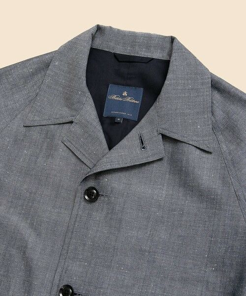 Brooks Brothers / ブルックス ブラザーズ ステンカラーコート | ウール/リネン ダンガリー ステンカラーコート | 詳細3