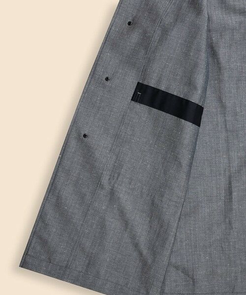 Brooks Brothers / ブルックス ブラザーズ ステンカラーコート | ウール/リネン ダンガリー ステンカラーコート | 詳細4