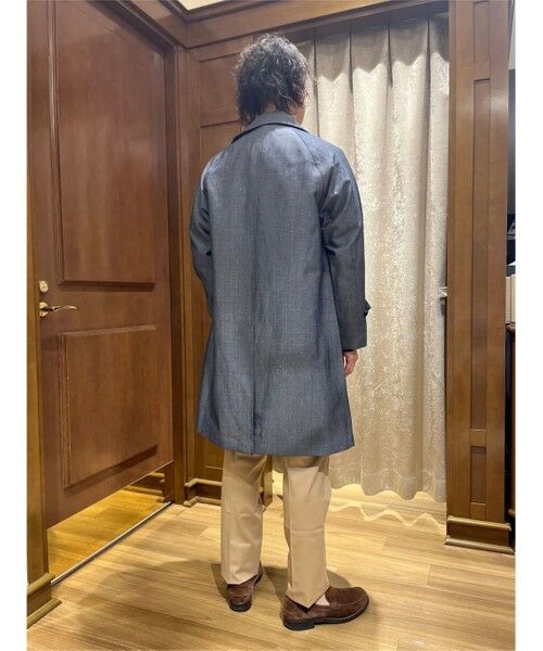 Brooks Brothers / ブルックス ブラザーズ ステンカラーコート | ウール/リネン ダンガリー ステンカラーコート | 詳細7