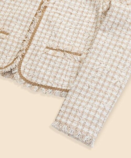 Brooks Brothers / ブルックス ブラザーズ ノーカラージャケット | コットンブレンド ファンシーツイード ノーカラージャケット | 詳細2