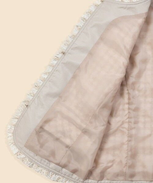 Brooks Brothers / ブルックス ブラザーズ ノーカラージャケット | コットンブレンド ファンシーツイード ノーカラージャケット | 詳細4