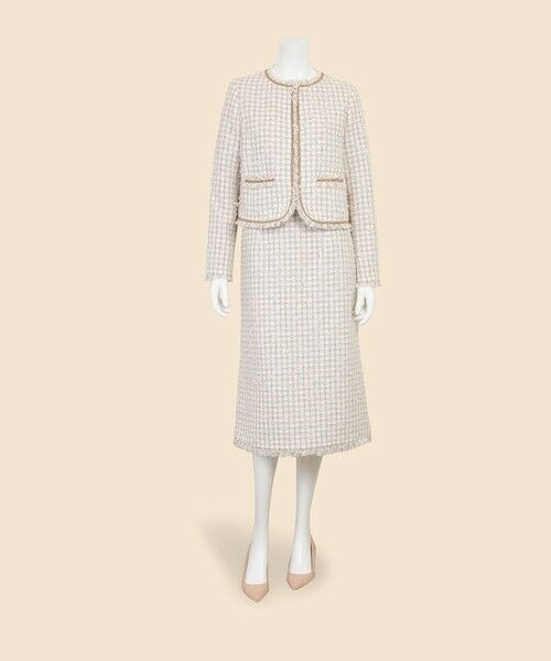 Brooks Brothers / ブルックス ブラザーズ ノーカラージャケット | コットンブレンド ファンシーツイード ノーカラージャケット | 詳細6