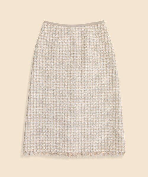 Brooks Brothers/ブルックス ブラザーズ コットンブレンド ファンシーツイード ミディスカート ベージュ 0 Brooks Brothers/ブルックス ブラザーズ コットンブレンド ファンシーツイード ミディスカート ベージュ 0