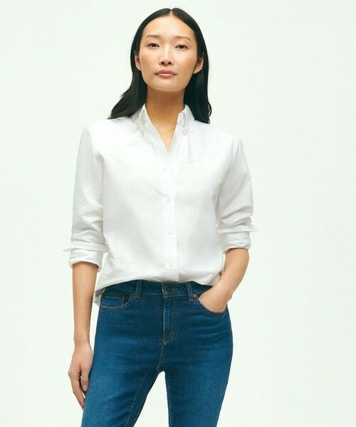 Brooks Brothers/ブルックス ブラザーズ コットン オックスフォード GFロゴ ボタンダウンシャツ Classic Fit ホワイト 8 Brooks Brothers/ブルックス ブラザーズ コットン オックスフォード GFロゴ ボタンダウンシャツ Classic Fit ホワイト 8