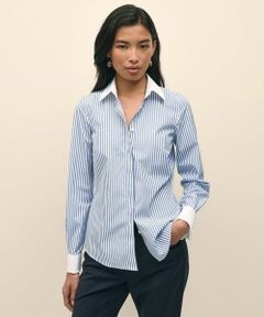 Brooks Brothers / ブルックス ブラザーズ シャツ・ブラウス | スーピマコットンストレッチ フレンチカフス クレリックシャツ Fitted Fit
