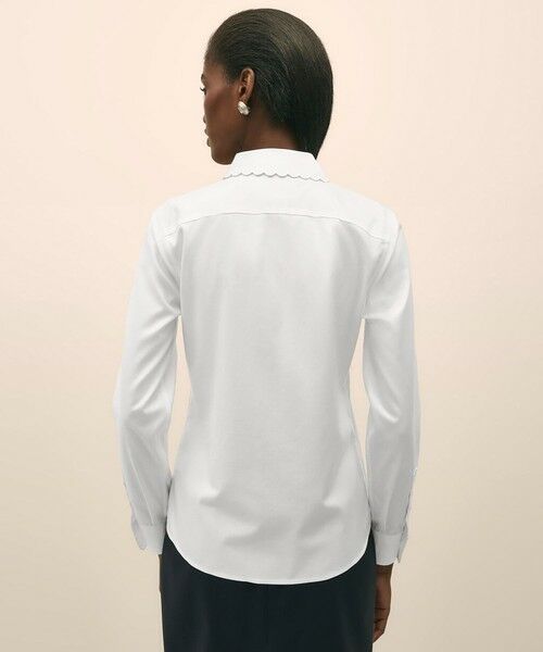 Brooks Brothers / ブルックス ブラザーズ シャツ・ブラウス | ストレッチコットン スカラップシャツ Fitted Fit | 詳細1