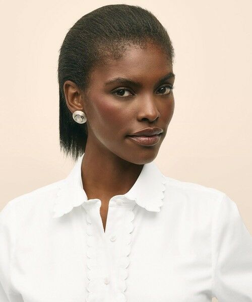 Brooks Brothers / ブルックス ブラザーズ シャツ・ブラウス | ストレッチコットン スカラップシャツ Fitted Fit | 詳細2