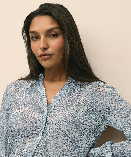 Brooks Brothers / ブルックス ブラザーズ シャツ・ブラウス | シフォン ウォーターカラープリント ブラウス | 詳細2