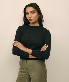 Brooks Brothers / ブルックス ブラザーズ ニット・セーター | スーピマコットン ケーブル クルーネックセーター