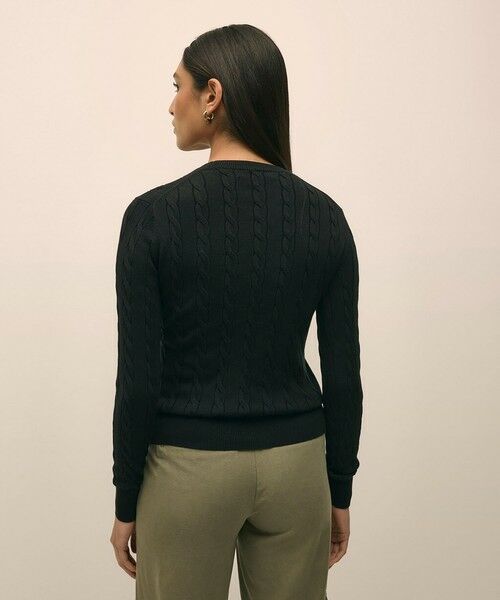 Brooks Brothers / ブルックス ブラザーズ ニット・セーター | スーピマコットン ケーブル クルーネックセーター | 詳細6