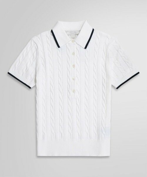 Brooks Brothers/ブルックス ブラザーズ スーピマコットン テニス ポロセーター ホワイト S Brooks Brothers/ブルックス ブラザーズ スーピマコットン テニス ポロセーター ホワイト S