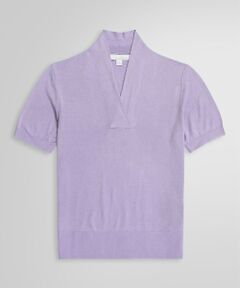 Brooks Brothers / ブルックス ブラザーズ ニット・セーター | シルク/レーヨン ショールカラー ショートスリーブセーター