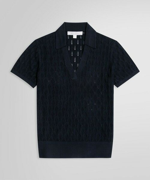 Brooks Brothers/ブルックス ブラザーズ シルク/レーヨン ポインテール ポロセーター ネイビー M Brooks Brothers/ブルックス ブラザーズ シルク/レーヨン ポインテール ポロセーター ネイビー M