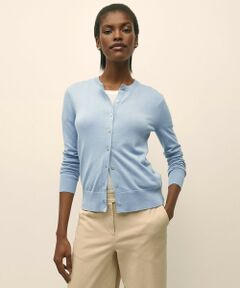 Brooks Brothers / ブルックス ブラザーズ カーディガン・ボレロ | スーピマコットン クルーネック カーディガン