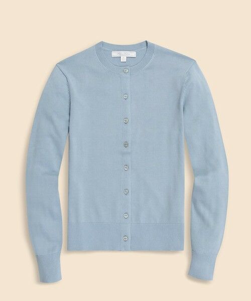 Brooks Brothers クルーネックカーディガン　新品未使用 スーピマコットン クルーネック カーディガン | Brooks Brothers
