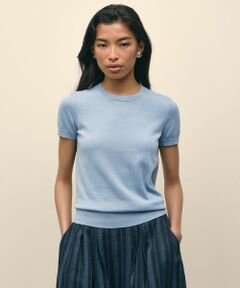 Brooks Brothers / ブルックス ブラザーズ ニット・セーター | スーピマコットン クルーネック ショートスリーブセーター