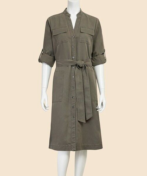 Brooks Brothers / ブルックス ブラザーズ ロング・マキシ丈ワンピース | リヨセル ベルテッド ソフトユーティリティシャツドレス | 詳細8