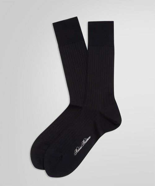 Brooks Brothers/ブルックス ブラザーズ ウールブレンド ドレスソックス ブラック ONE SIZE Brooks Brothers/ブルックス ブラザーズ ウールブレンド ドレスソックス ブラック ONE SIZE