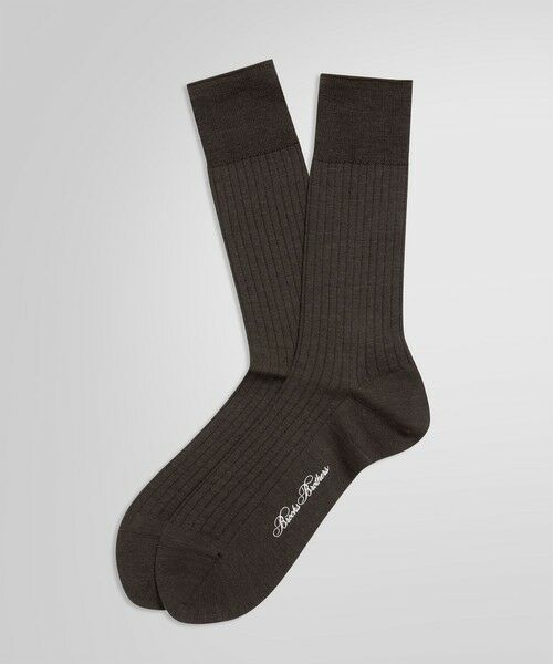 Brooks Brothers/ブルックス ブラザーズ ウールブレンド ドレスソックス ブラウン ONE SIZE Brooks Brothers/ブルックス ブラザーズ ウールブレンド ドレスソックス ブラウン ONE SIZE